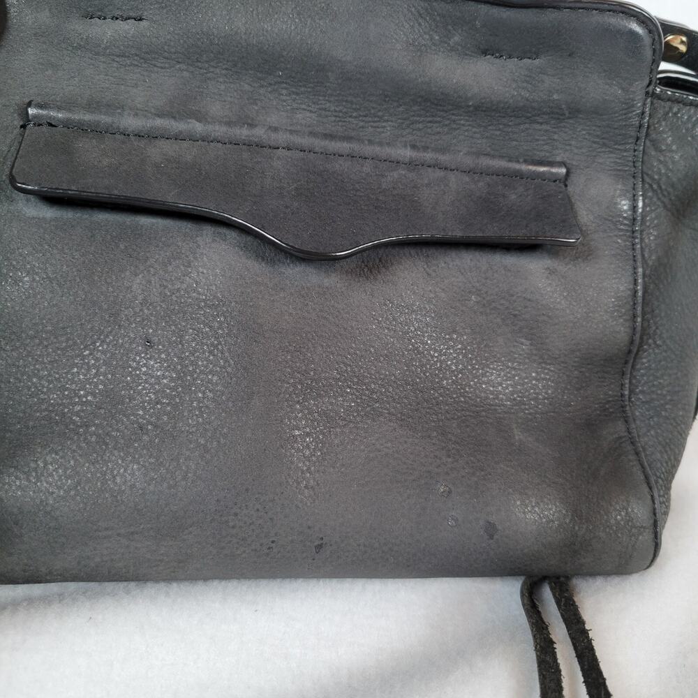 Rebecca Minkoff Womens Micro Avery Shoulder Bag Black Pebble Leather Biker Punk - Picture 3 of 13